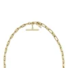 Collier Heritage D-Link en laiton doré avec chaîne ancre