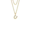 Collier multi-rangs Sutton en acier inoxydable doré