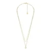 Collier multi-rangs Sutton en acier inoxydable doré