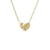 Collier pendentif cœur en acier inoxydable doré Sadie All My Love