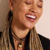 Collier pendentif cœur en acier inoxydable doré Sadie All My Love