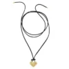 Collier pendentif cœur en acier inoxydable doré Sadie All My Love