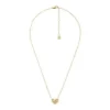 Collier pendentif cœur en acier inoxydable doré Sadie All My Love