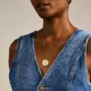 Collier pendentif Ellis en acier inoxydable doré Collier pendentif Ellis en acier inoxydable doré