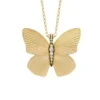 Collier pendentif en acier inoxydable doré de la collection Sutton Butterfly Collier pendentif en acier inoxydable doré de la collection Sutton Butterfly