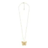 Collier pendentif en acier inoxydable doré de la collection Sutton Butterfly Collier pendentif en acier inoxydable doré de la collection Sutton Butterfly