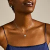Collier pendentif en argent sterling et nacre Collier pendentif en argent sterling et nacre