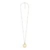 Collier pendentif Heritage Legacy Charm en acier inoxydable doré