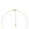 Collier pendentif Merrit Classic en acier inoxydable doré et nacre
