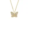 Collier pendentif papillon pavé Sutton en acier inoxydable doré Collier pendentif papillon pavé Sutton en acier inoxydable doré