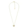 Collier pendentif papillon pavé Sutton en acier inoxydable doré Collier pendentif papillon pavé Sutton en acier inoxydable doré