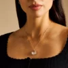 Collier pendentif Sutton Yours Truly en acier inoxydable doré Collier pendentif Sutton Yours Truly en acier inoxydable doré