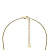 Collier à perles en acier inoxydable doré