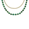 Collier à perles en malachite verte reconstituée All Stacked Up Collier à perles en malachite verte reconstituée All Stacked Up