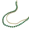 Collier à perles en malachite verte reconstituée All Stacked Up Collier à perles en malachite verte reconstituée All Stacked Up