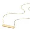 Collier Sadie en acier inoxydable doré avec plaque d’identité Collier Sadie en acier inoxydable doré avec plaque d’identité