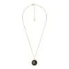 Collier Scorpion Sutton Zodiac en acier inoxydable doré avec pendentif en grès noir Collier Scorpion Sutton Zodiac en acier inoxydable doré avec pendentif en grès noir