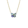 Collier Sutton avec pendentif papillon multicolore en abalone