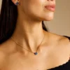 Collier Sutton avec pendentif papillon multicolore en abalone