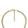 Collier Sutton en acier inoxydable doré avec pendentif en forme de cœur