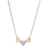 Collier Sutton Heart en acier tricolore