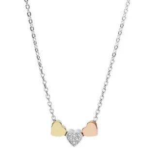 Collier Sutton Heart en acier tricolore