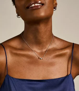 Collier Sutton Heart en acier tricolore