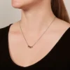 Collier Sutton Heart en acier tricolore