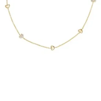 Collier Sutton Heartbeat en laiton doré