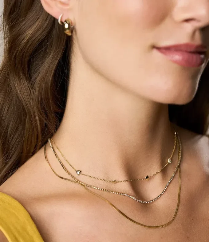 Collier Sutton Heartbeat en laiton doré Collier Sutton Heartbeat en laiton doré
