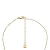 Collier Sutton Shaky Glitz avec pendentif lune et étoile en acier inoxydable doré