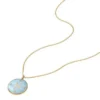 Collier Sutton Zodiac en acier inoxydable doré avec pendentif en nacre verte Collier Sutton Zodiac en acier inoxydable doré avec pendentif en nacre verte