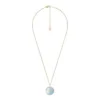 Collier Sutton Zodiac en acier inoxydable doré avec pendentif en nacre verte Collier Sutton Zodiac en acier inoxydable doré avec pendentif en nacre verte