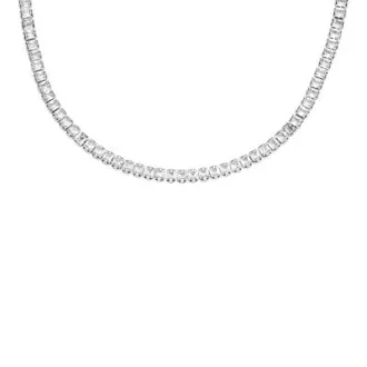 Collier tennis Heritage D-Link Glitz en acier inoxydable
