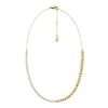 Collier tennis Sutton Love-All en laiton doré avec maillons en forme de cœur Collier tennis Sutton Love-All en laiton doré avec maillons en forme de cœur