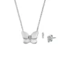 Ensemble cadeau collier et boucles d’oreilles papillon en acier inoxydable Sutton Ensemble cadeau collier et boucles d’oreilles papillon en acier inoxydable Sutton