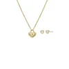 Ensemble cadeau collier et boucles d’oreilles Sadie en acier inoxydable doré Ensemble cadeau collier et boucles d’oreilles Sadie en acier inoxydable doré