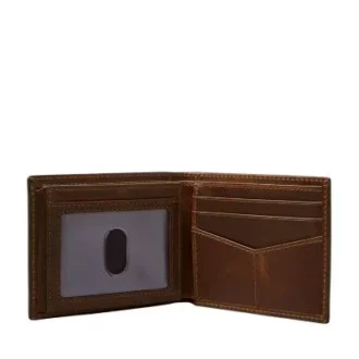 Ensemble cadeau Derrick à deux volets avec porte-carte d&rsquo;identité et ceinture