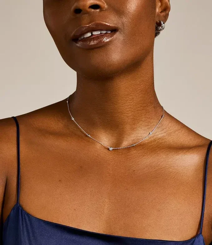 Ensemble de colliers en argent sterling Glitz Ensemble de colliers en argent sterling Glitz