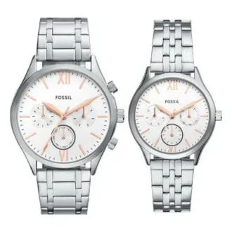Ensemble de montres-bracelets multifonctions Fenmore argentées