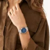 Ensemble de montres multifonctions bicolores en acier inoxydable pour homme et femme