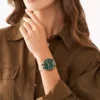 Ensemble de montres multifonctions en acier inoxydable doré pour homme et femme