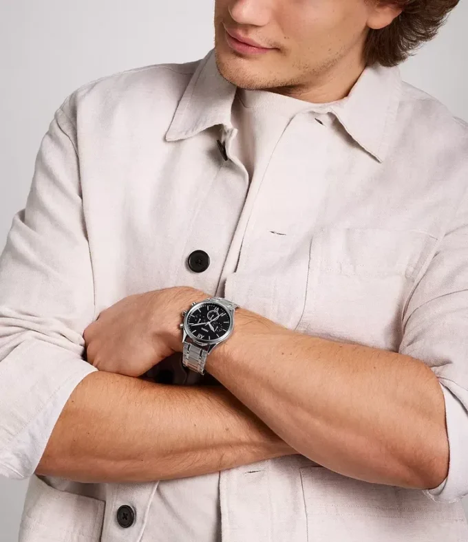 Ensemble de montres multifonctions Fenmore en acier inoxydable