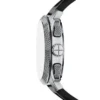 Ensemble montre et bracelet chronographe noir en silicone Machine