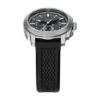 Ensemble montre et bracelet chronographe noir en silicone Machine