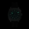 Ensemble montre et bracelet chronographe noir en silicone Machine