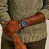 Ensemble montre et bracelet Neutra Chronograph en cuir de maroquinerie