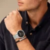 Ensemble Neutra Chronograph avec montre à mailles en acier inoxydable et bracelet