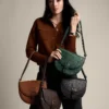 Grand sac à bandoulière à rabat en cuir Everleigh