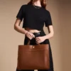 Grand sac fourre-tout en cuir Gemma